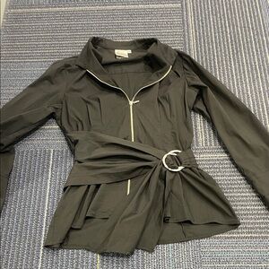 Finley zip top with belt